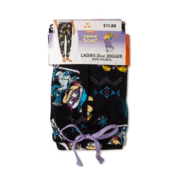Rugrats Women's Plush Sleep Drawstring Multicolored Soft Joggers SZ Small - Picture 4 of 5